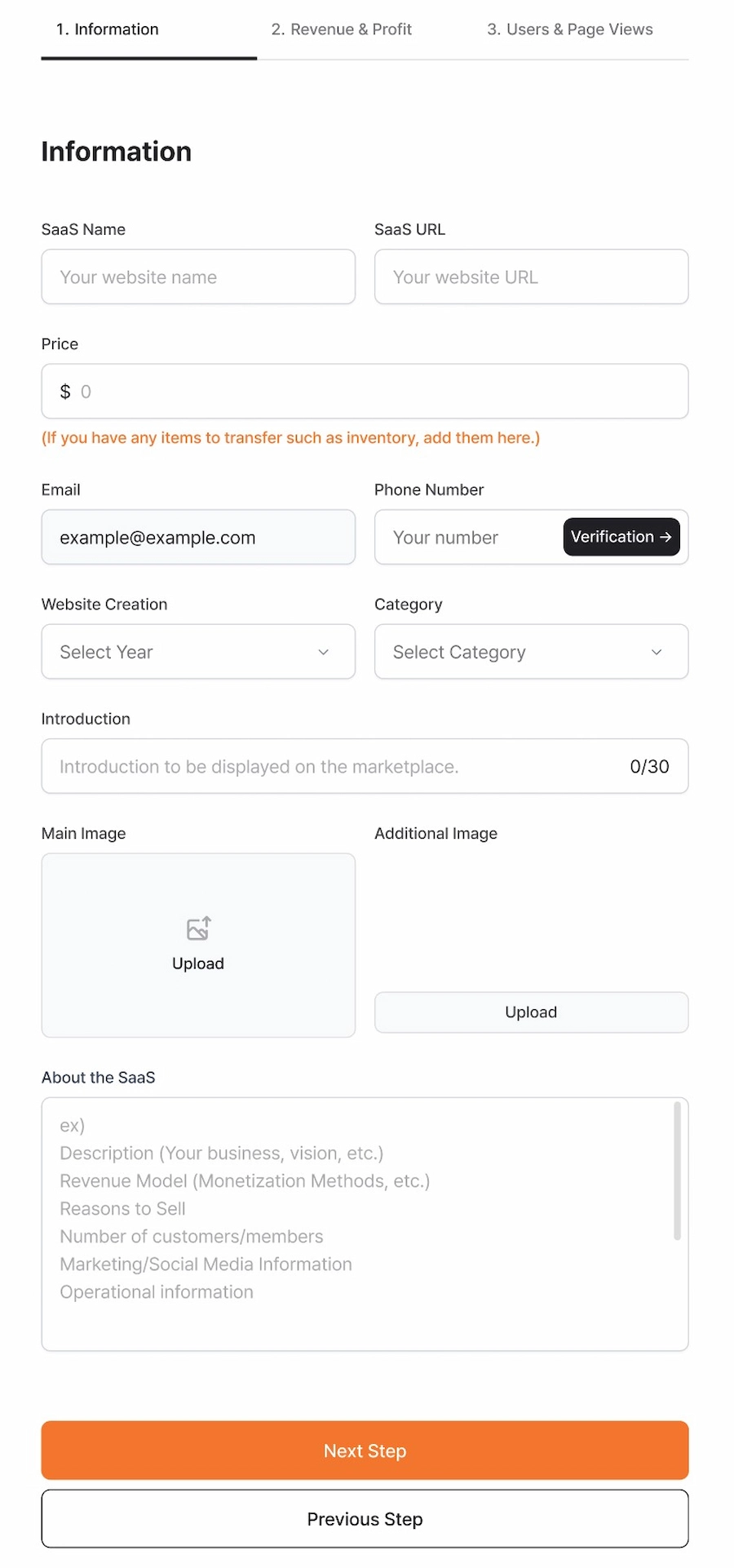 How to sell SaaS business - 3. Complete the Information Section How to sell SaaS business - 3. Complete the Information Section